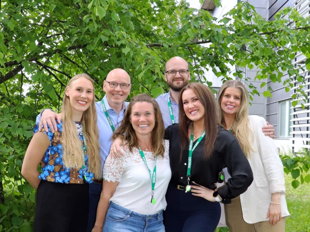Group photo of the Inion Oy Sales and Marketing team.
